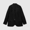 Blazer nero 100% lino
