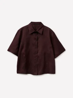 Camicia a manica corta 100% lino