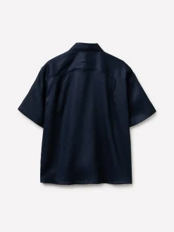 Camicia a manica corta 100% lino