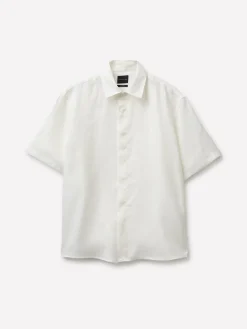 Camicia a manica corta 100% lino