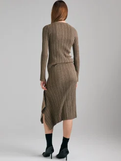 Cardigan a costine