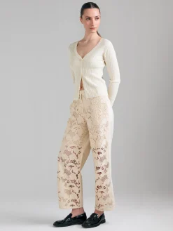 Cardigan a costine