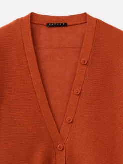 Cardigan in misto lino