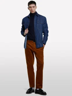 Chino in velluto a costine