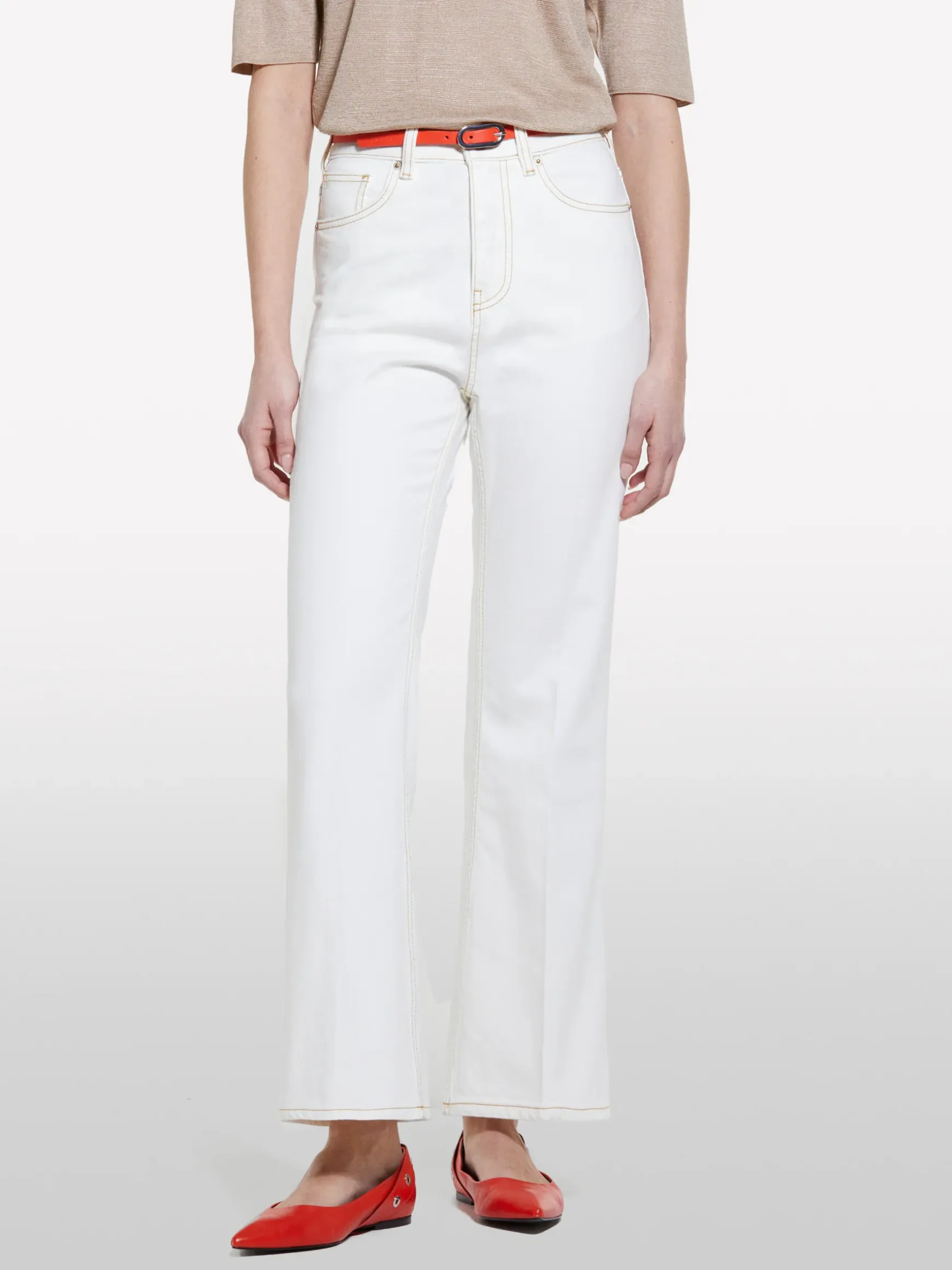 Jeans bootcut bianchi