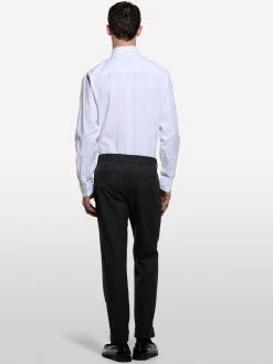 Pantaloni formali con risvolto